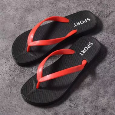 Simple fashion men’s PVC flip flops for summer
