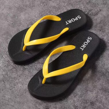 Simple fashion men’s PVC flip flops for summer