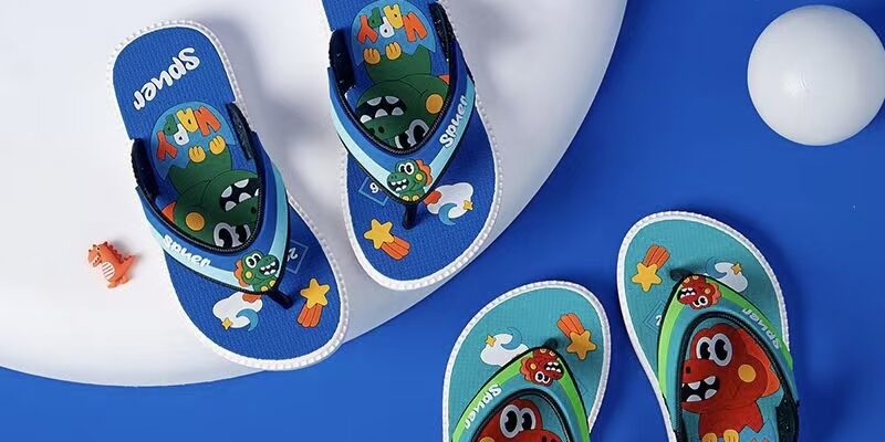 Non-slip soft sole casual boys kids flip flops