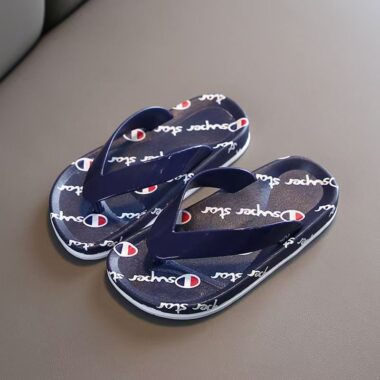 Summer minimalist stylish non-slip kids flip flops