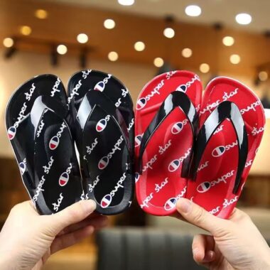 Summer minimalist stylish non-slip kids flip flops
