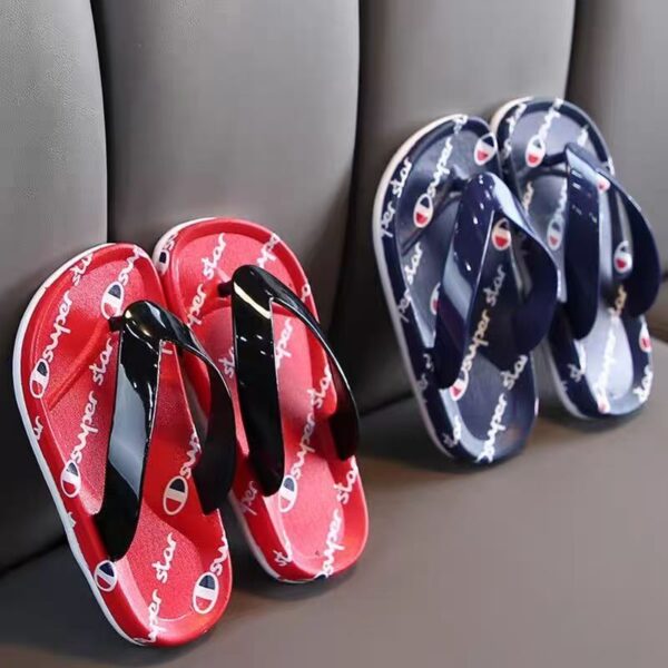 Summer minimalist stylish non-slip kids flip flops