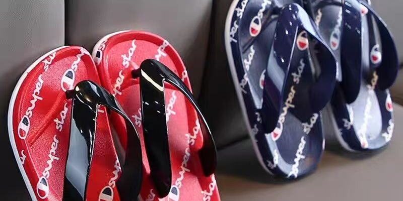 Summer minimalist stylish non-slip kids flip flops