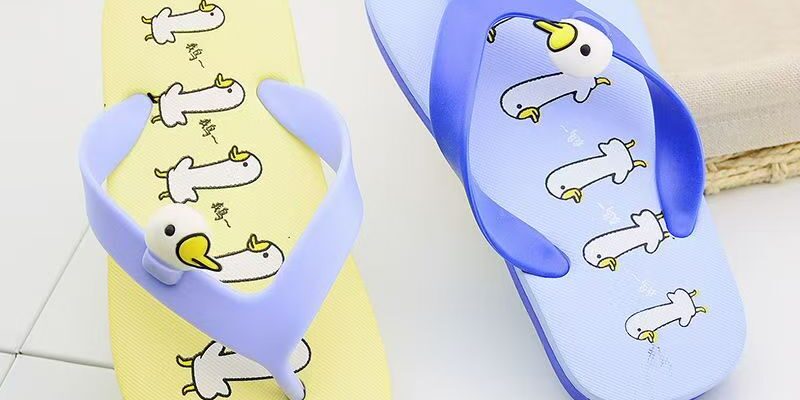 Summer soft non-slip cute kids flip flops