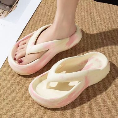 Summer wedge outdoor women EVA flip flops supplier