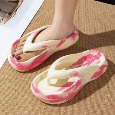 Summer wedge outdoor women EVA flip flops supplier
