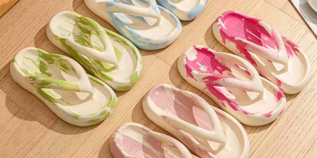 Summer wedge outdoor women EVA flip flops supplier