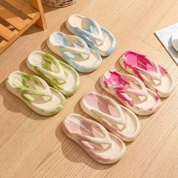 Summer wedge outdoor women EVA flip flops supplier