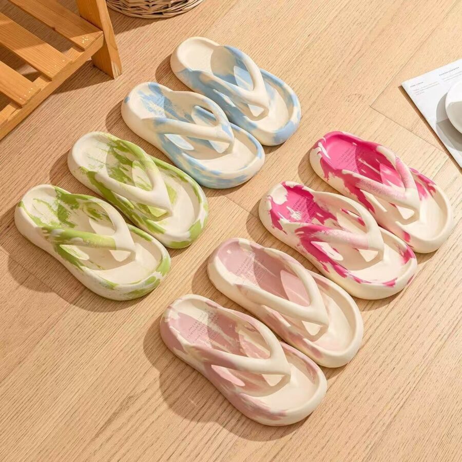 Summer wedge outdoor women EVA flip flops supplier