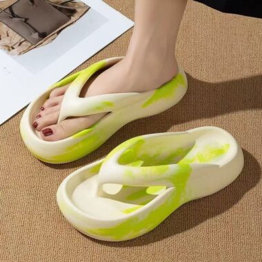Summer wedge outdoor women EVA flip flops supplier