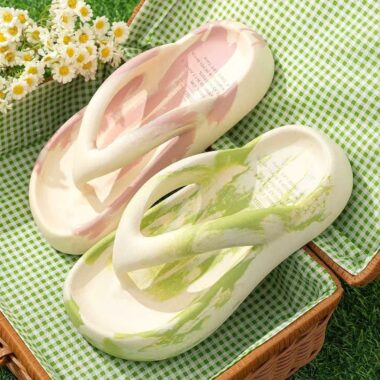 Summer wedge outdoor women EVA flip flops supplier