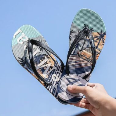 Summer outdoor casual men’s PVC flip flops