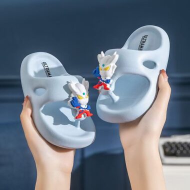 Ultraman summer non-slip boys kids flip flops