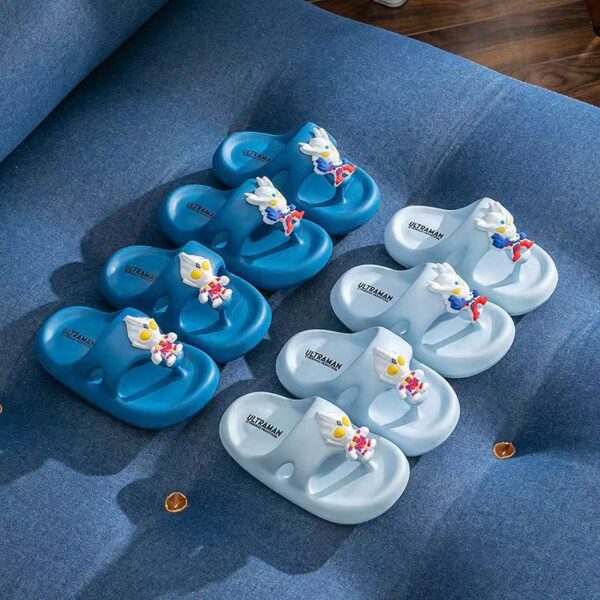 Ultraman Boys Non-Slip Kids Flip Flops for Summer (2) Ultraman summer non-slip boys kids flip flops