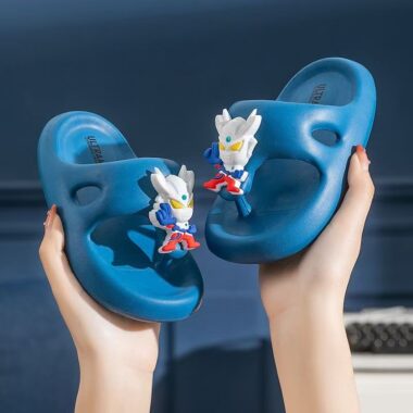 Ultraman summer non-slip boys kids flip flops