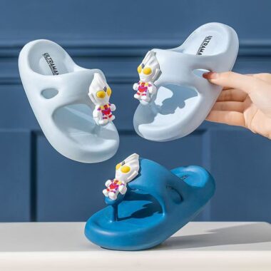 Ultraman summer non-slip boys kids flip flops