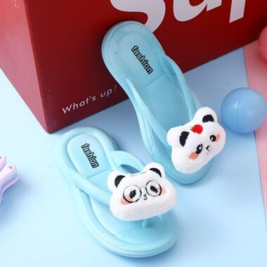 Custom Cute Cartoon Girls Kids Flip Flops with Soft Sole