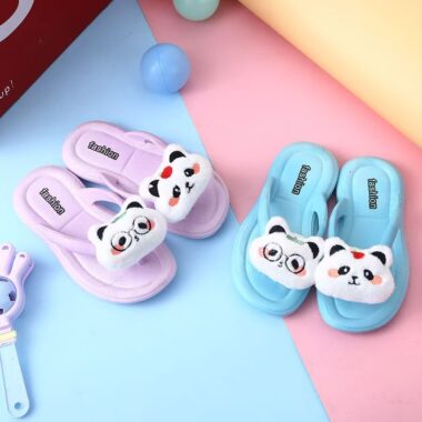 Custom Cute Cartoon Girls Kids Flip Flops with Soft Sole