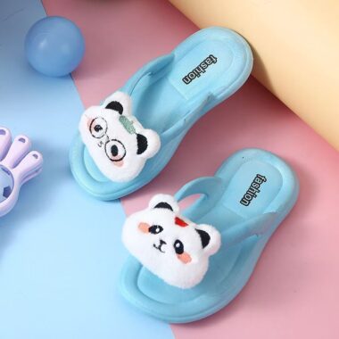 Custom Cute Cartoon Girls Kids Flip Flops with Soft Sole