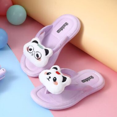 Custom Cute Cartoon Girls Kids Flip Flops with Soft Sole