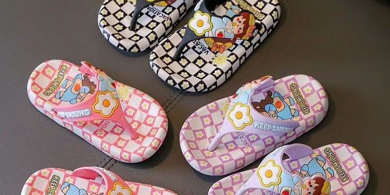 Custom Indoor Anti-Slip Girls Kids Flip Flops