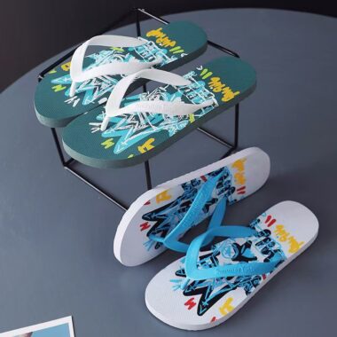 Custom Soft Anti-Slip Men Rubber Flip Flops