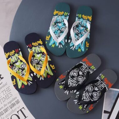 Custom Soft Anti-Slip Men Rubber Flip Flops