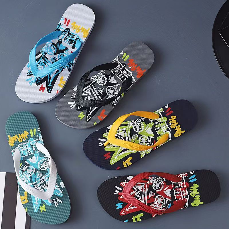 Custom Soft Anti-Slip Men Rubber Flip Flops