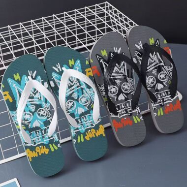 Custom Soft Anti-Slip Men Rubber Flip Flops
