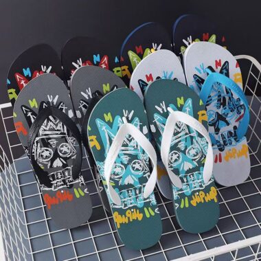 Custom Soft Anti-Slip Men Rubber Flip Flops