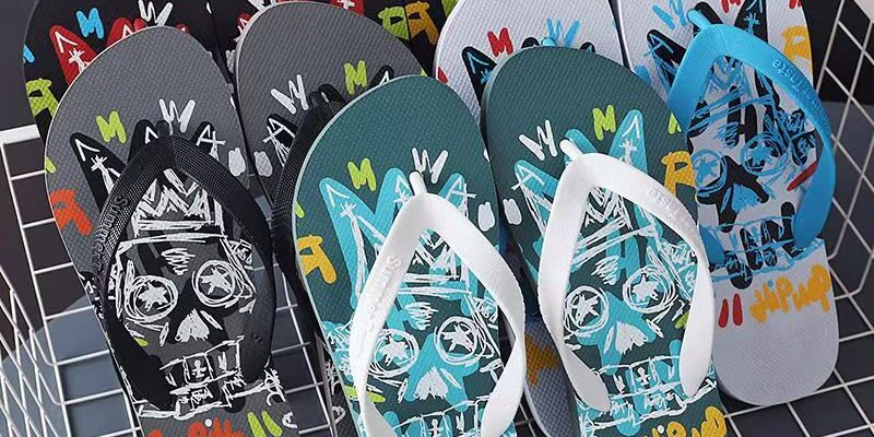 Custom Soft Anti-Slip Men Rubber Flip Flops