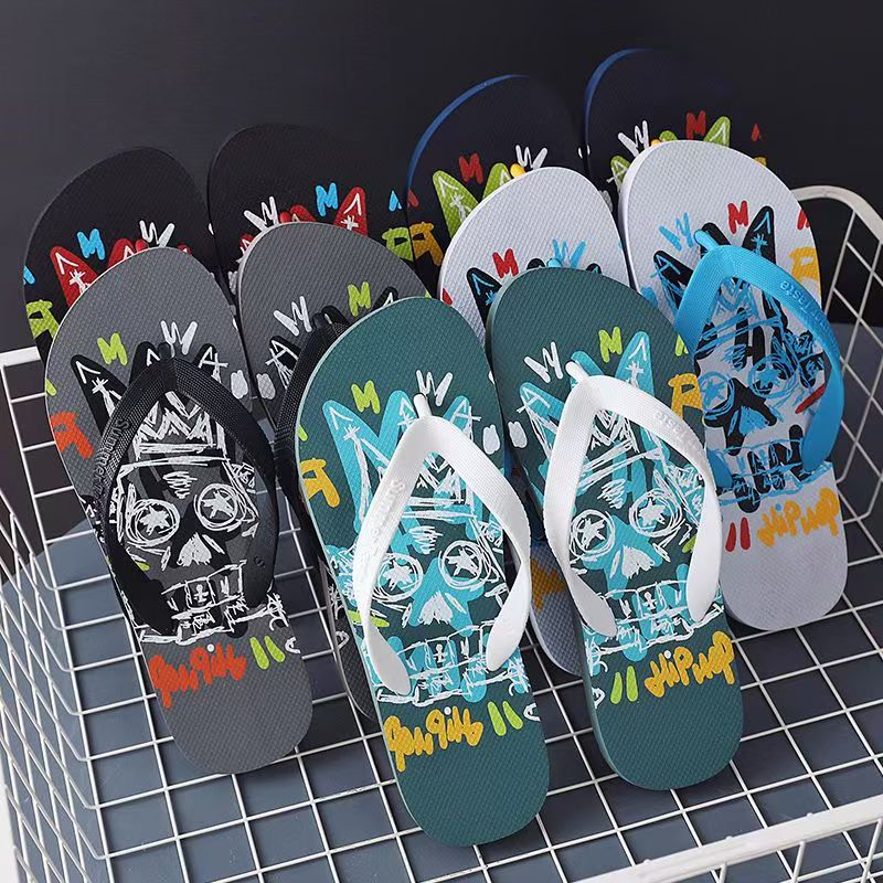 Custom Soft Anti-Slip Men Rubber Flip Flops