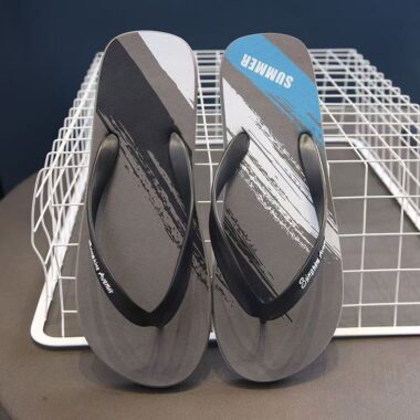 Custom Outdoor Casual Anti-Slip Men Rubber Flip Flops