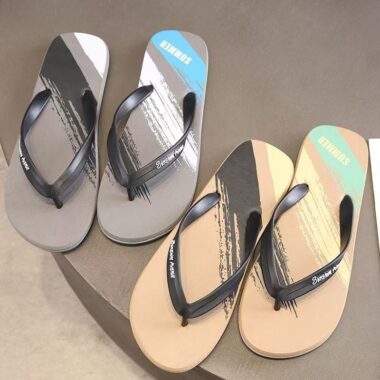 Custom Outdoor Casual Anti-Slip Men Rubber Flip Flops