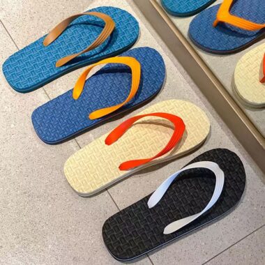 Custom Minimalist Men Rubber Flip Flops