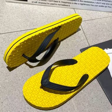 Custom Minimalist Men Rubber Flip Flops