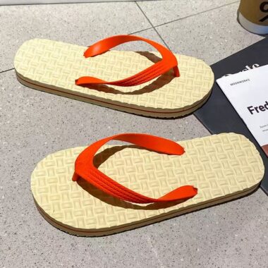 Custom Minimalist Men Rubber Flip Flops