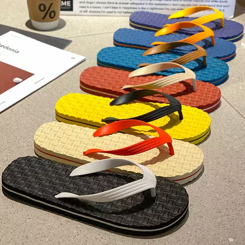 Custom Minimalist Men Rubber Flip Flops