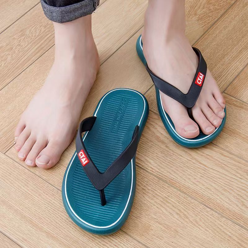 Custom Comfortable Anti-Slip Men PVC Flip Flops