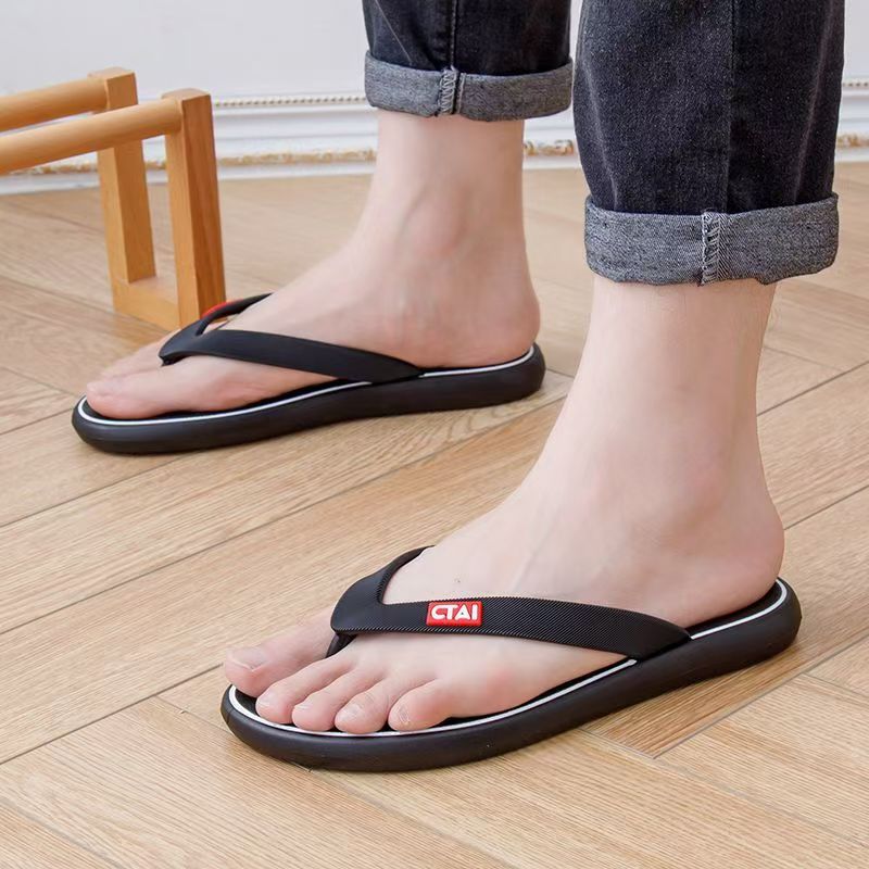 Custom Comfortable Anti-Slip Men PVC Flip Flops