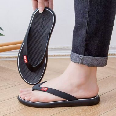 Custom Comfortable Anti-Slip Men PVC Flip Flops