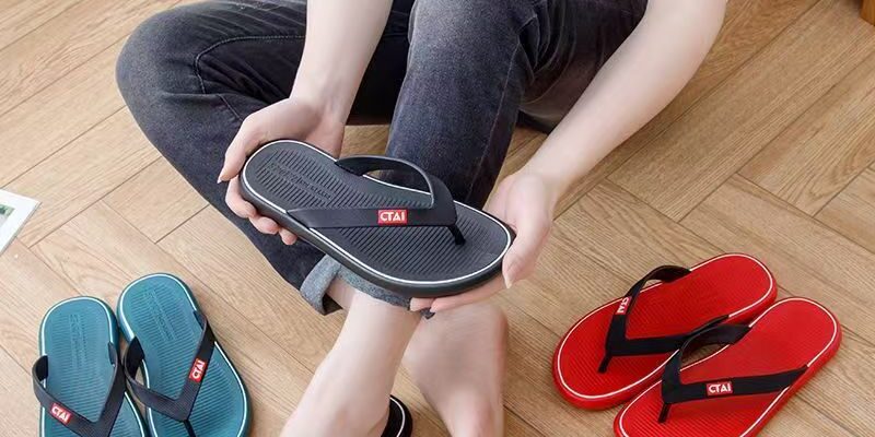 Custom Comfortable Anti-Slip Men PVC Flip Flops