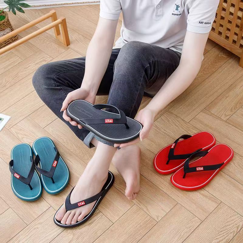 Custom Comfortable Anti-Slip Men PVC Flip Flops