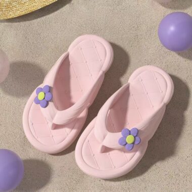 Custom Korean Floral Women EVA Flip Flops