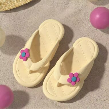 Custom Korean Floral Women EVA Flip Flops