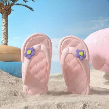 Custom Korean Floral Women EVA Flip Flops