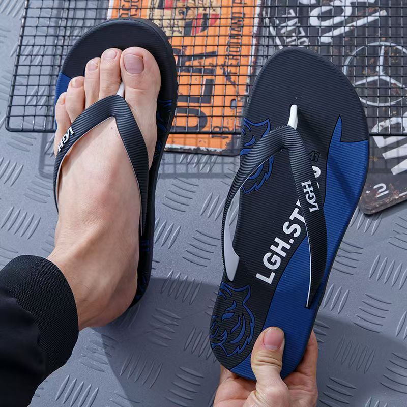 Custom Durable Anti-Slip Men PVC Flip Flops