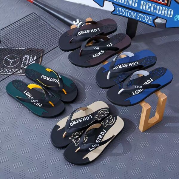 Custom Durable Anti-Slip Men PVC Flip Flops