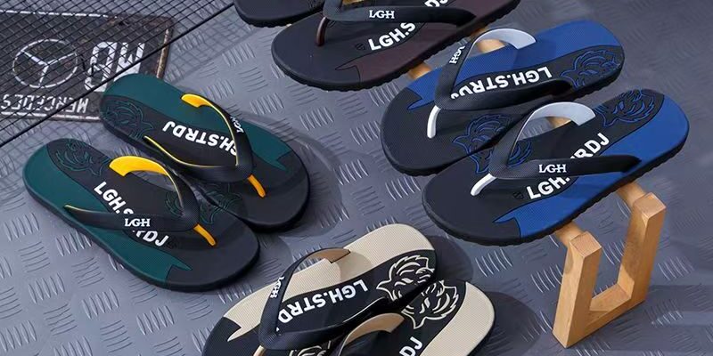 Custom Durable Anti-Slip Men PVC Flip Flops