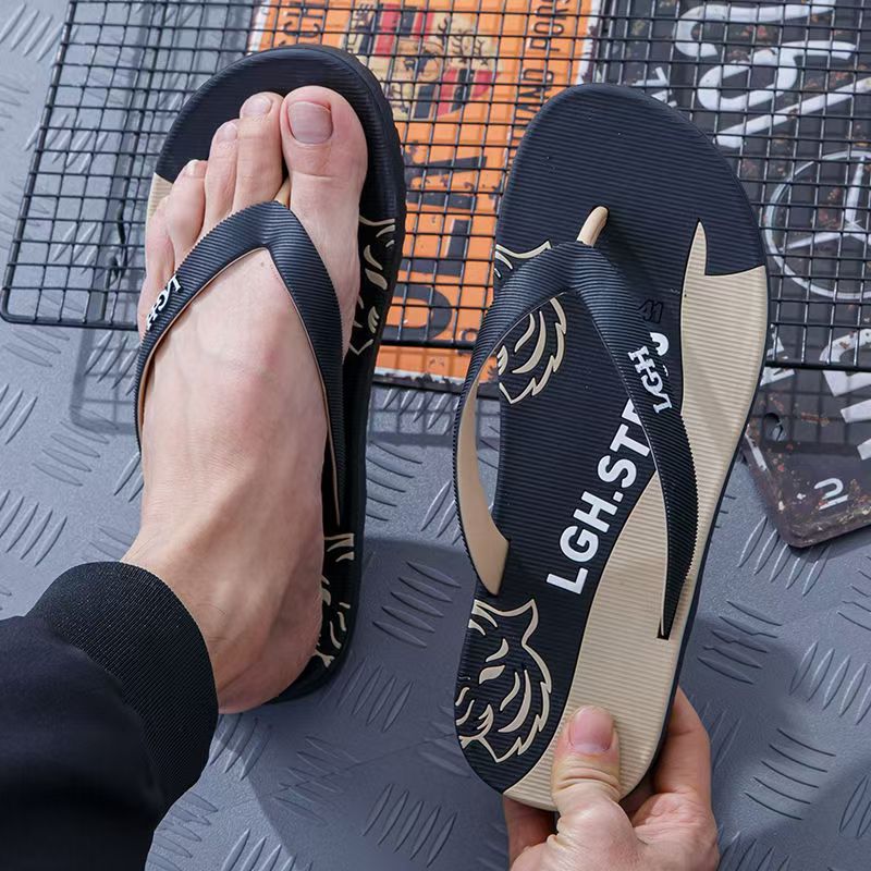 Custom Durable Anti-Slip Men PVC Flip Flops